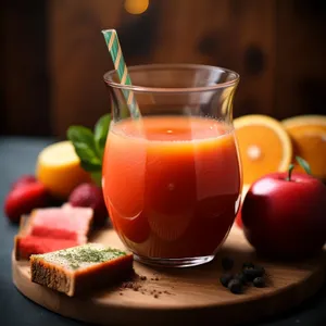 Healthy Breakfast Bowl with Hot Tea