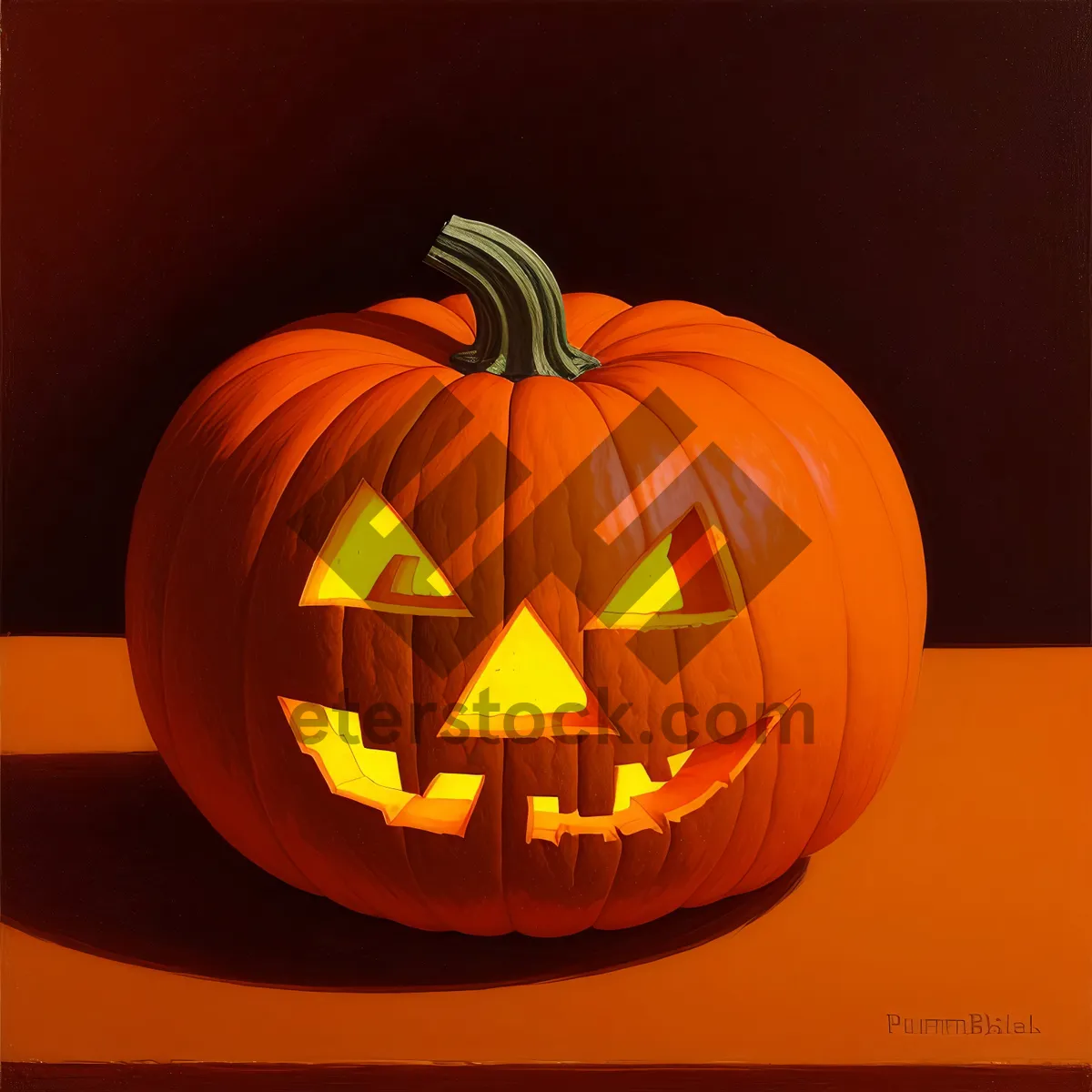 Picture of Spooky Season's Lantern: Jack-o'-Lantern Pumpkin Decoration