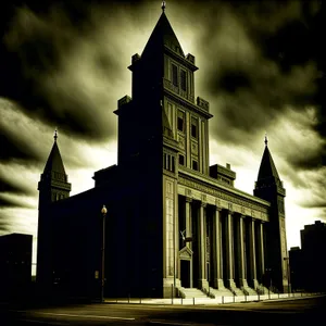 Historic Cathedral Tower in England's Sky