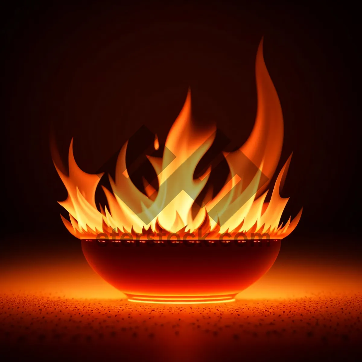Picture of Fiery Blaze: Burning Ember of Heat and Flame