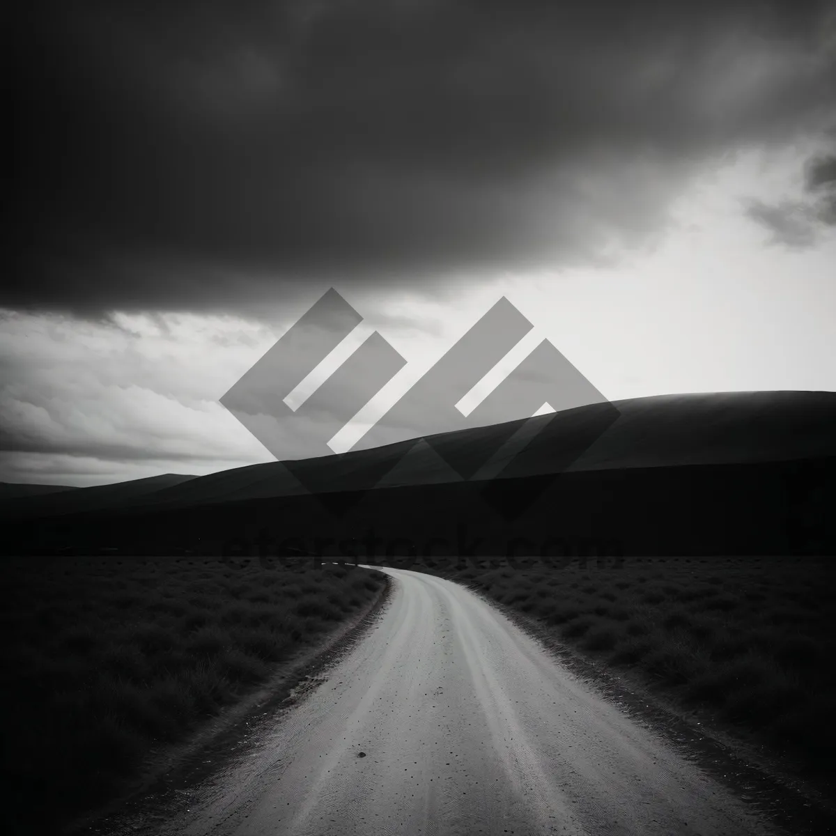 Picture of Desert Highway: Endless Landscape under Clear Skies