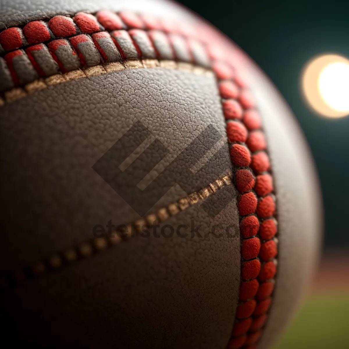 Picture of Baseball glove on grass field during game