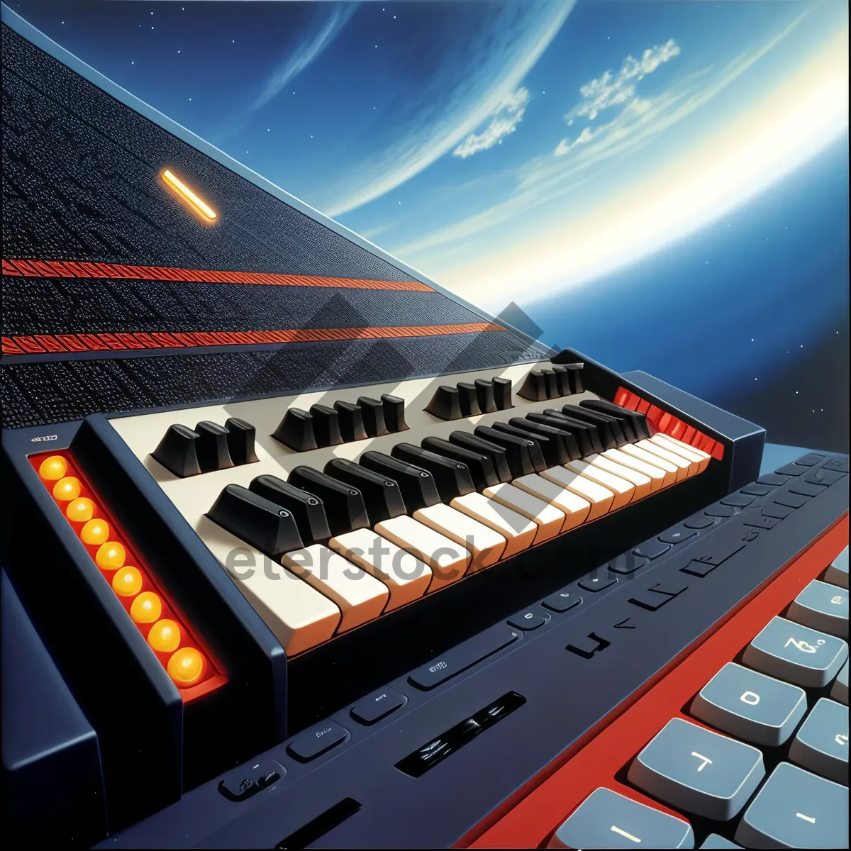 Picture of Digital Synth Keyboard: Evolution of Musical Technology