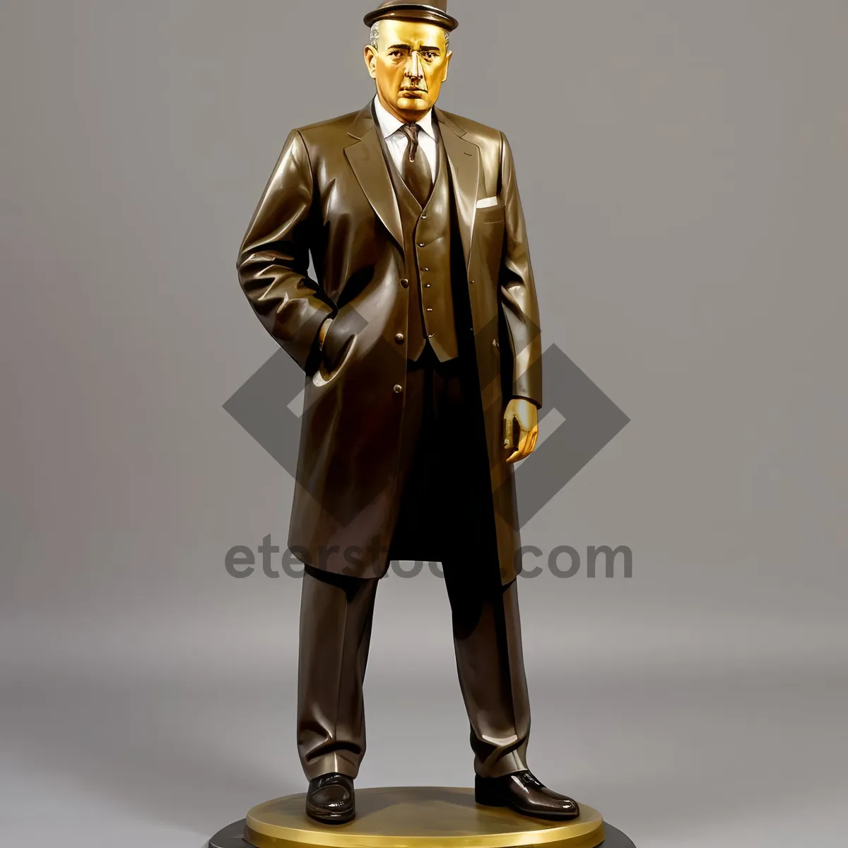 Picture of Bronze Chess Pawn Man Sculpture