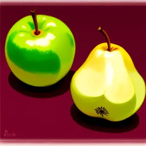 Fresh and Juicy Golden Delicious Apple