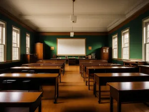 Modern luxury restaurant interior design with wooden furniture and glass windows