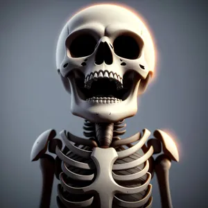 Spooky Skull Sculpture - Anatomy meets Horror