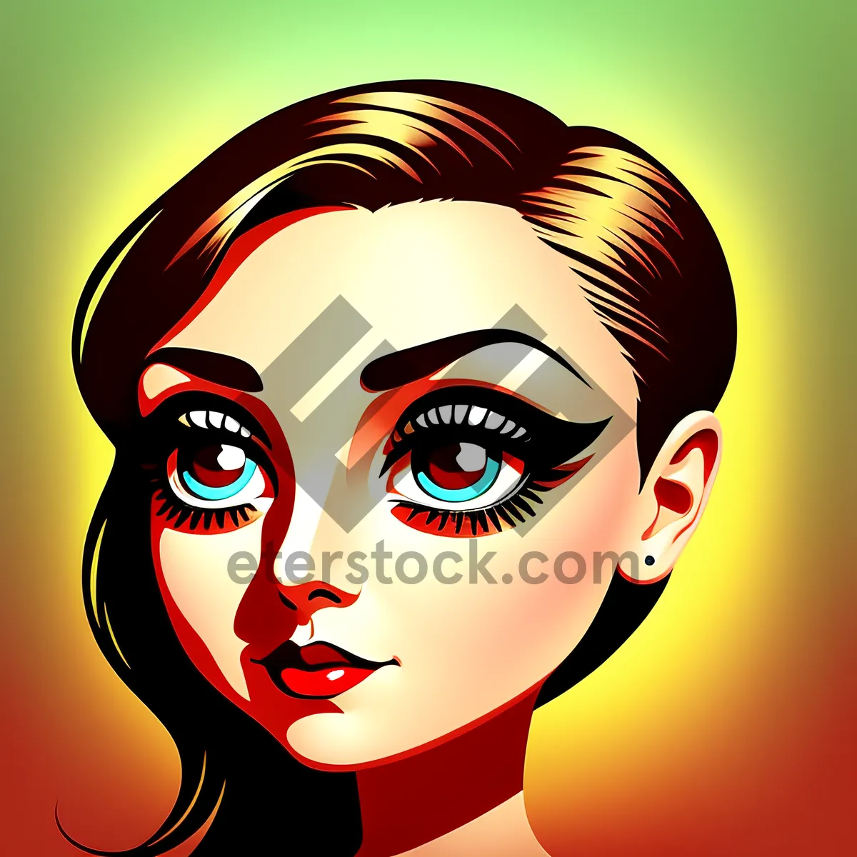 Picture of Playful Cartoon Face