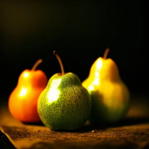 Vibrant Citrus Pear: Fresh, Organic, and Nutritious