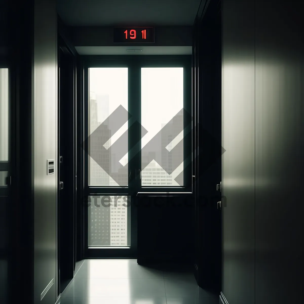 Picture of Modern Interior Elevator Inside Architectural Structure