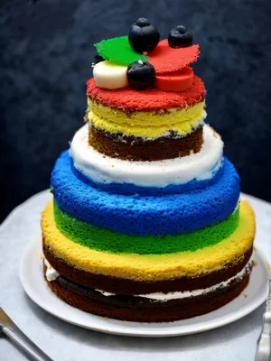 Delicious Fruit Cream Cake from Local Bakery