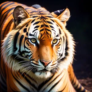 Majestic Tiger: The Fierce Hunter in the Jungle.