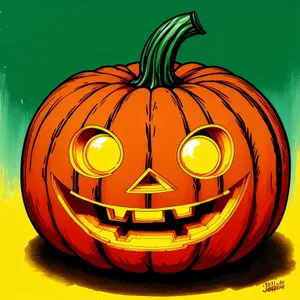 Spooky Jack-O-Lantern Halloween Decoration in the Dark