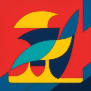 Graphic flag design for country symbol