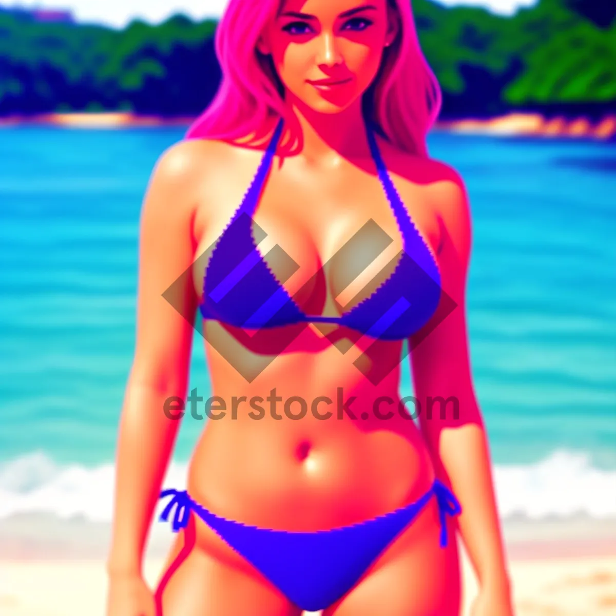 Picture of Beach Babe in Bikini – Sunny Summer Vibes