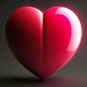 Shiny Heart Icon: Symbol of Love and Romance