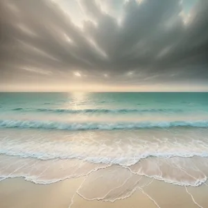 Paradise Coastline: Turquoise Waters and Sandy Beach