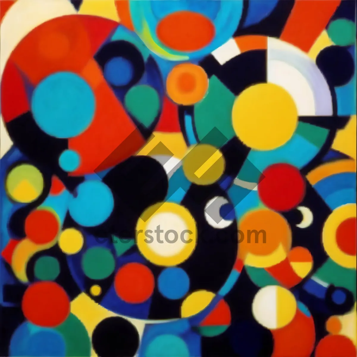 Picture of Vibrant Polka Dot Party Wallpaper