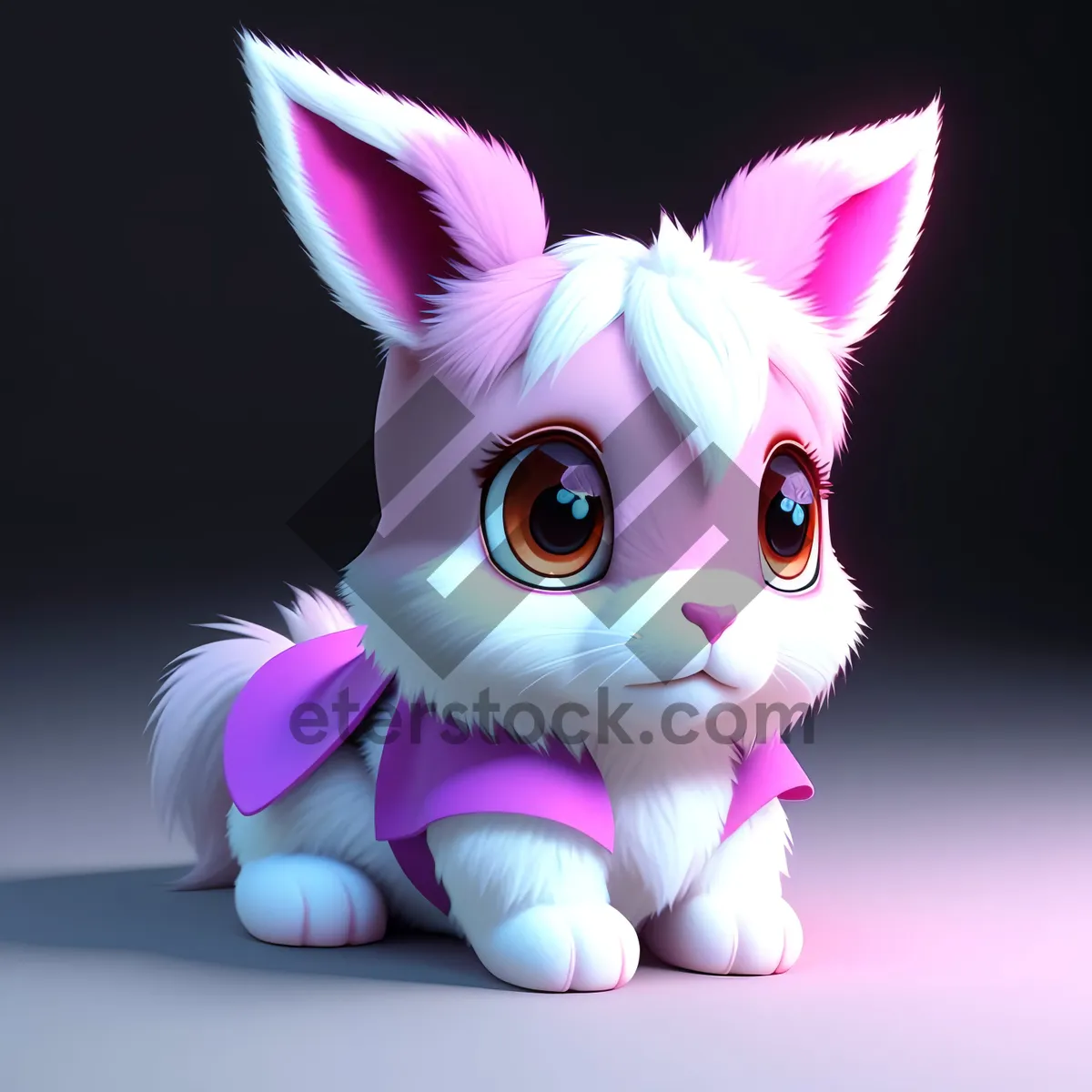 Picture of Cute Bunny Cartoon Clip Art, Funny Rabbit Fun