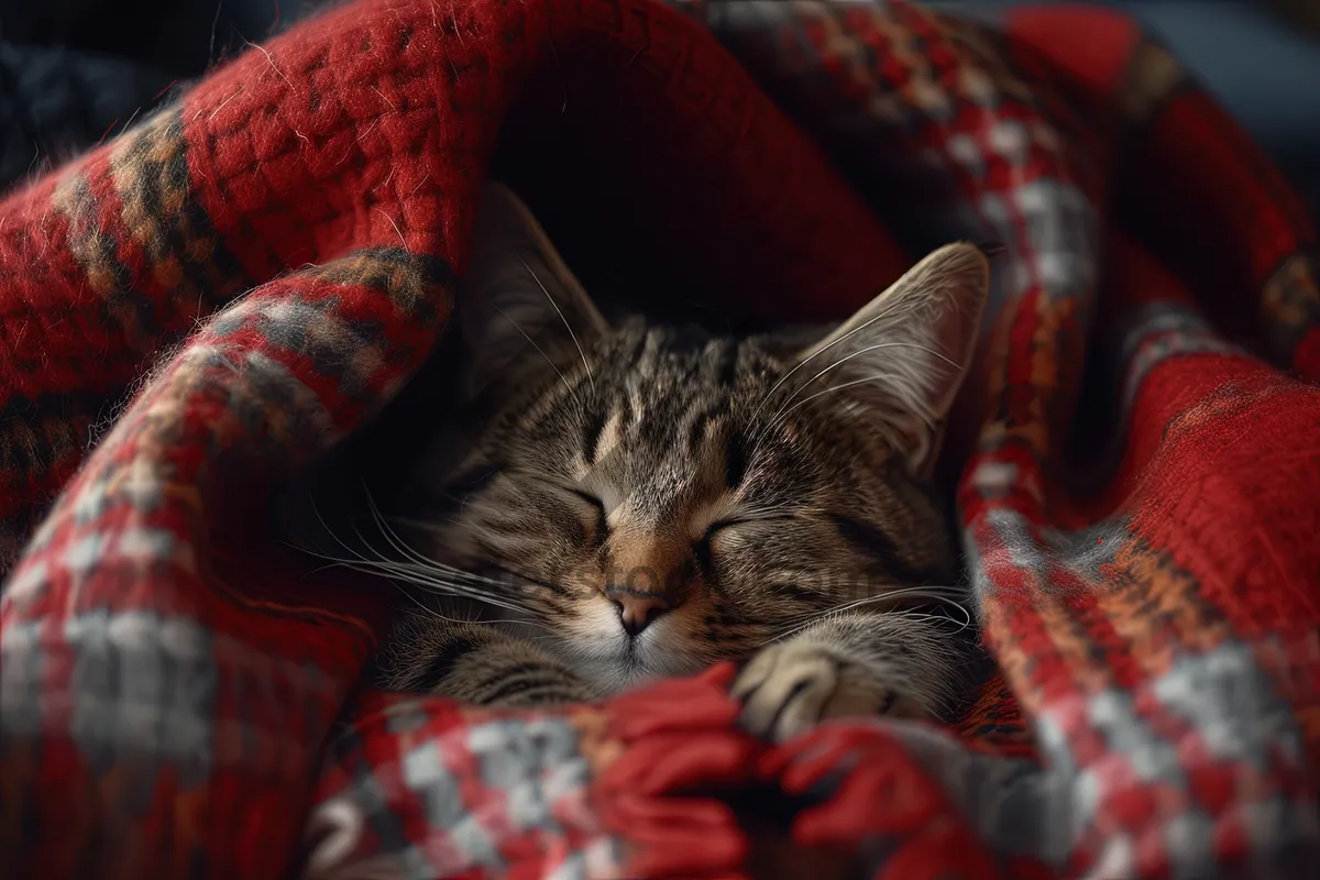 Picture of Gray tabby kitten with curious eyes