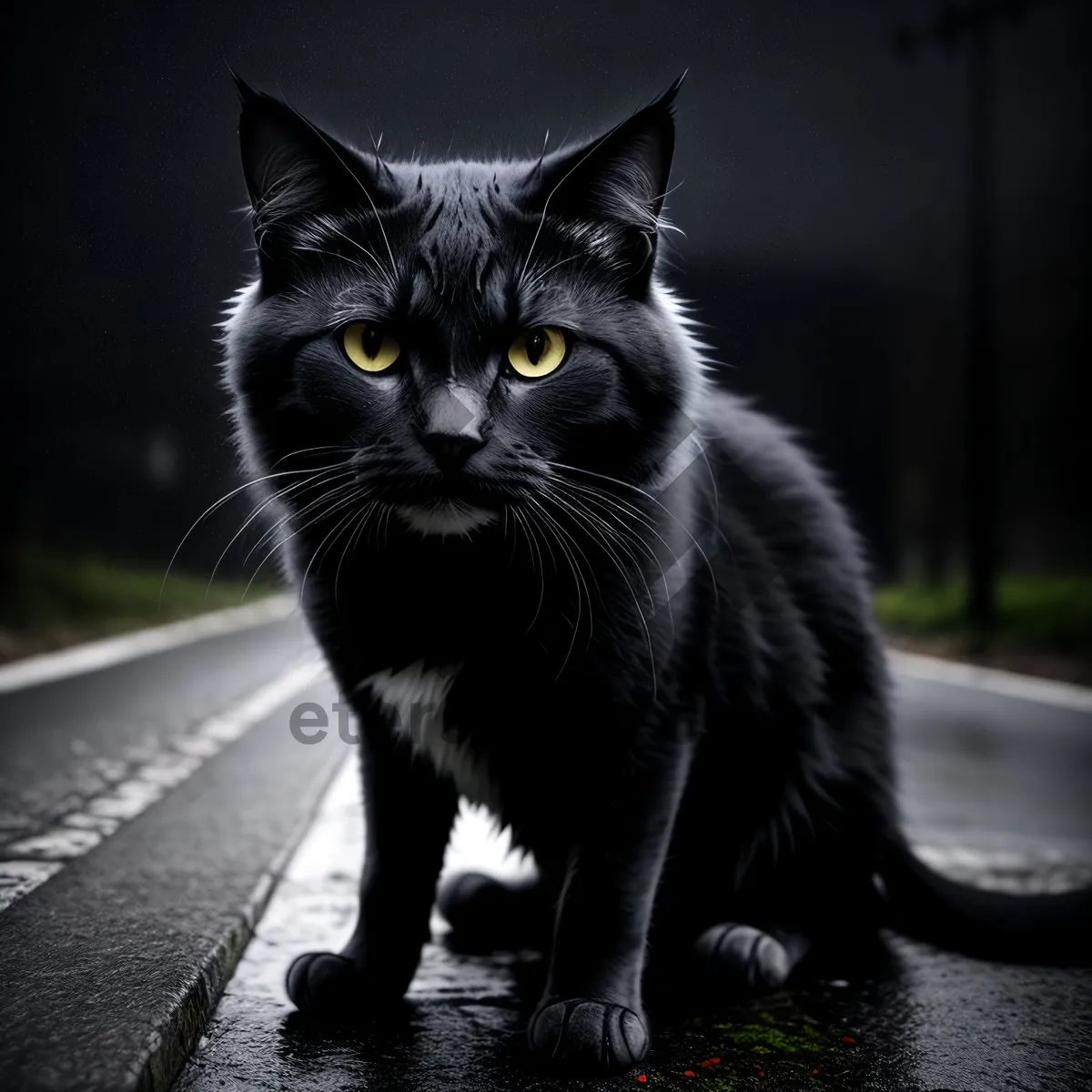 Picture of Furry Tabby Kitten with Adorable Whiskers