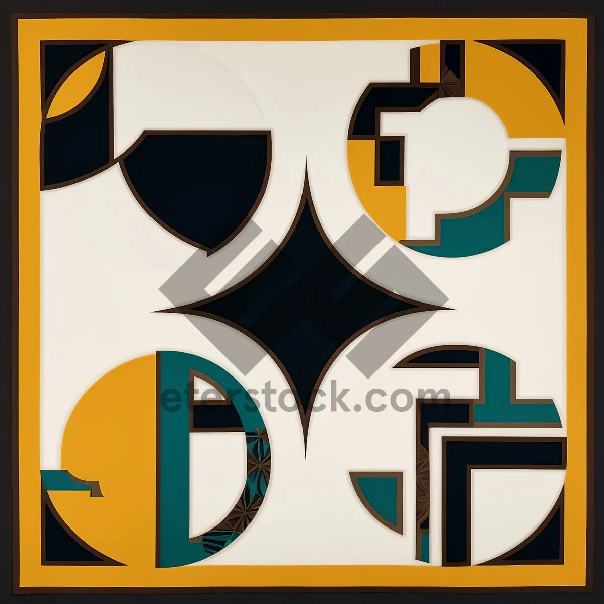 Picture of Yellow Banking Icon Set