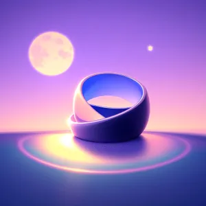 Shiny Glass Sphere Button