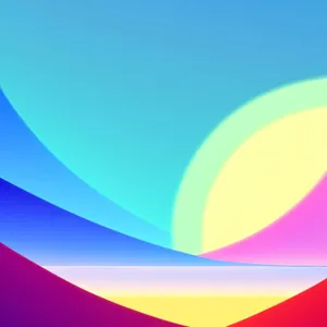 Abstract Gradient Artistic Shapes in Technicolor Spectrum