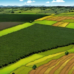 Lush Summer Meadow with Rolling Hills