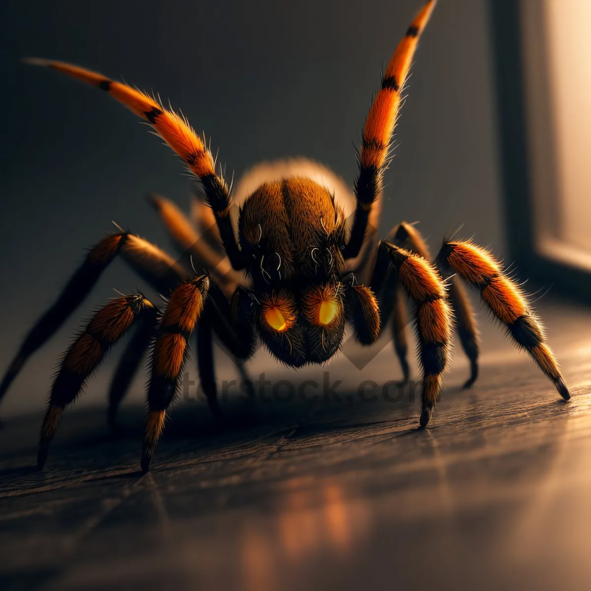 Picture of Barn Spider: Fear-inducing Predator with Hairy Legs