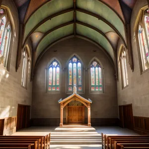 Vaulted Roof in Historic Cathedral: A Glimpse of Architectural Beauty