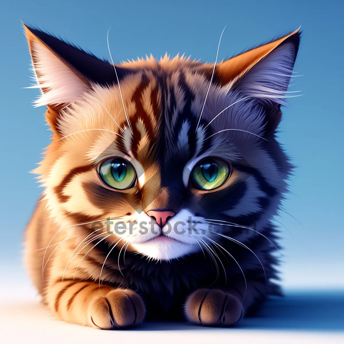 Picture of Furry Feline Cutie with Playful Whiskers