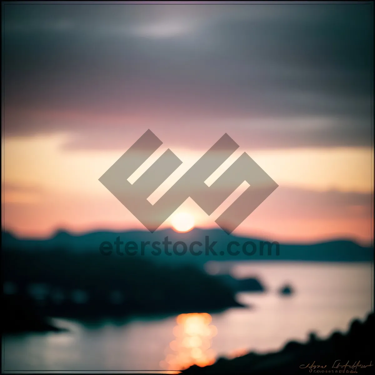 Picture of Radiant Sunset over Ocean Horizon