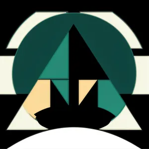 Symbolic Graphic Icon with Artistic Heraldic Design