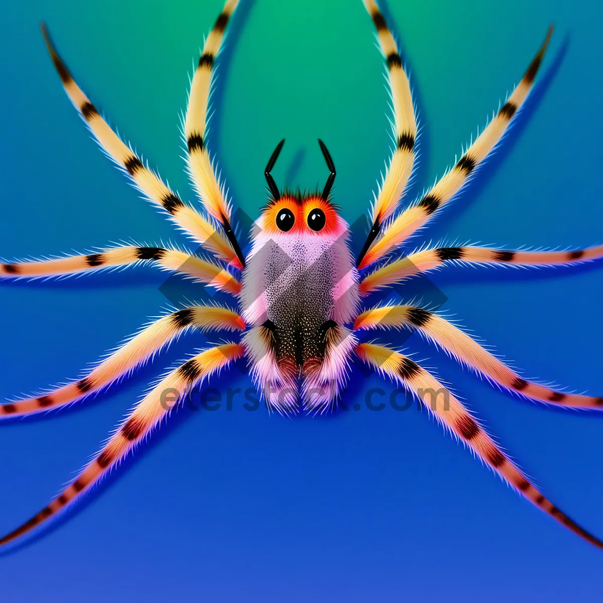 Picture of Spider on a Barn: Arachnid Arthropod in Sea