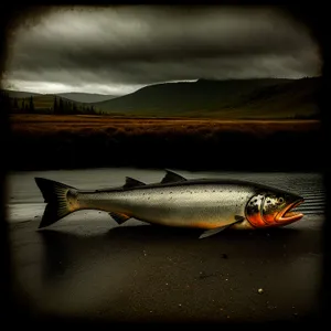 Underwater Coho Salmon - Fresh Ocean Catch