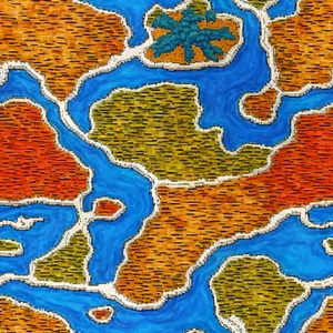 World Puzzle: Mosaic Handcrafted Geography Map