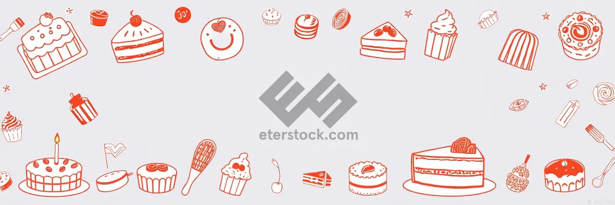 Picture of Graphic design icon set for art elements
