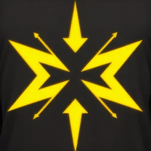 Abstract Graphic Lightning Star Symbol