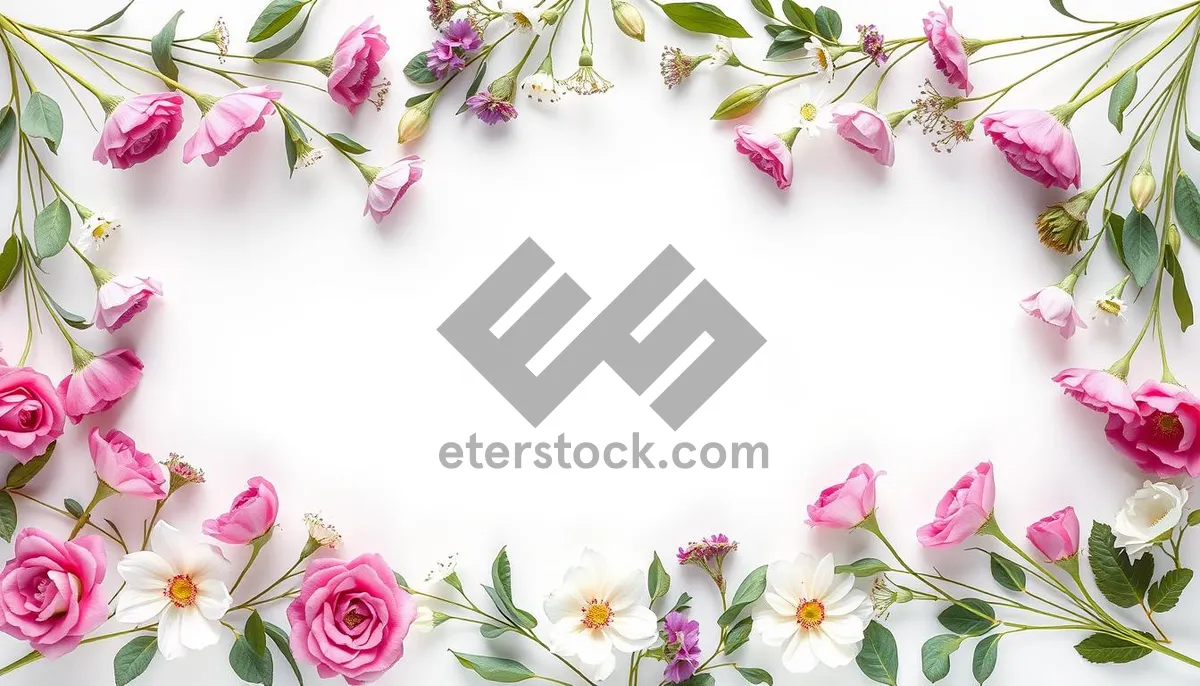 Picture of Floral Summer Pattern Design Wallpaper Bouquet