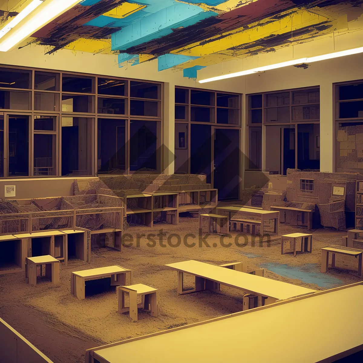Picture of Modern luxury resort hotel interior design.