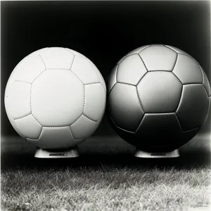 Soccer Ball Icon in Round 3D Shape