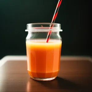 Refreshing Orange Honey Syrup Drink in Glass