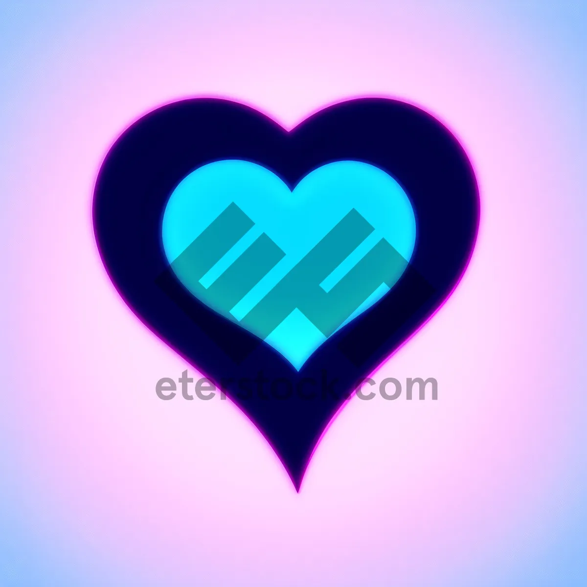 Picture of Romantic Heart-shaped Love Icon