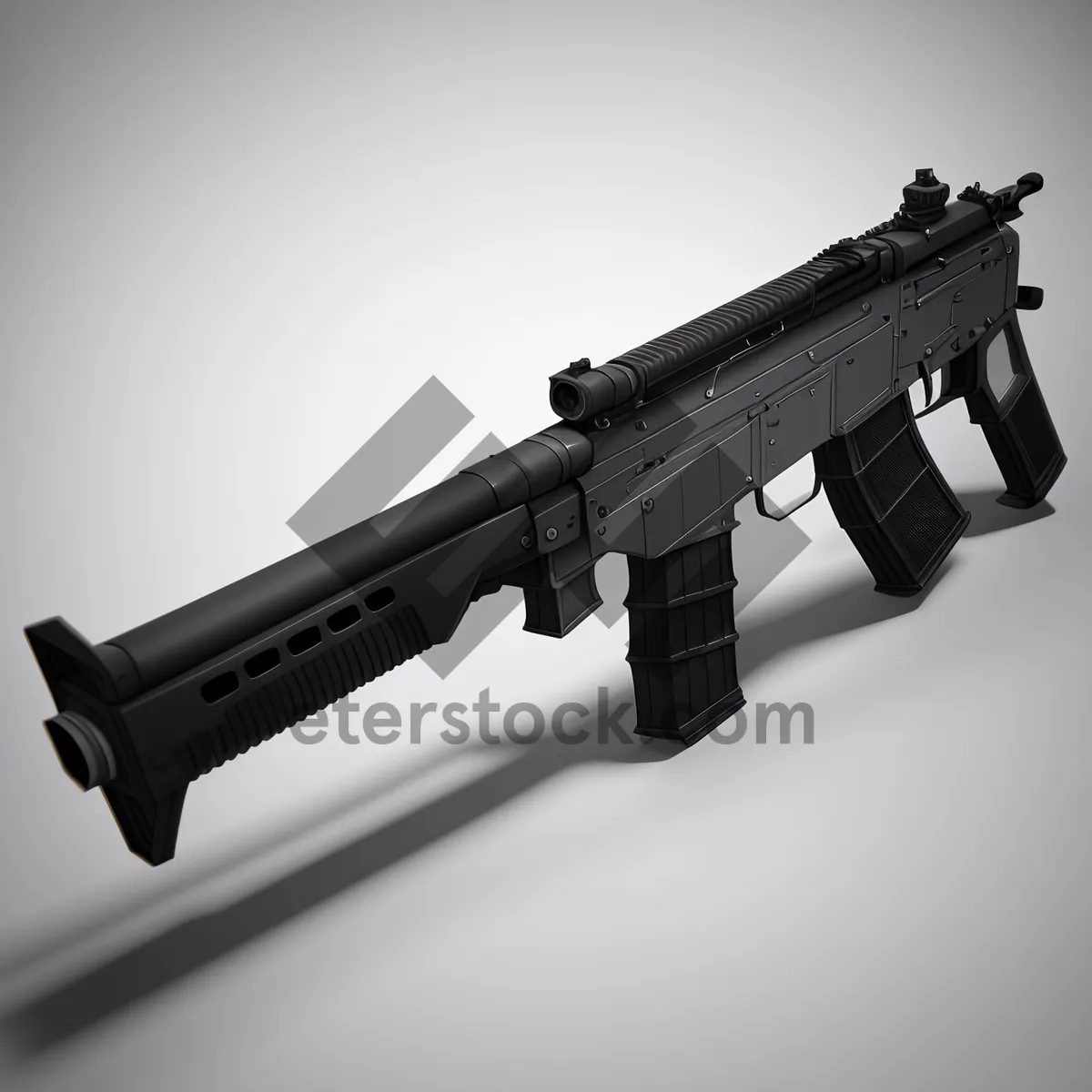 Picture of Powerful Automatic Assault Rifle for Military Use