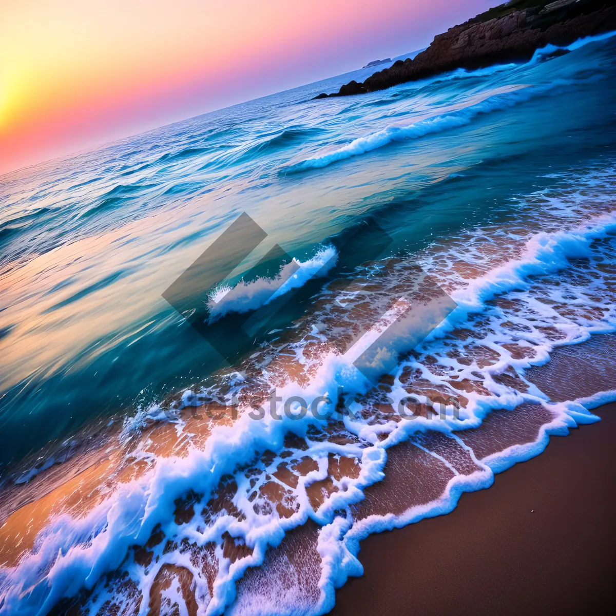 Picture of Serenity on the Sandy Coastline