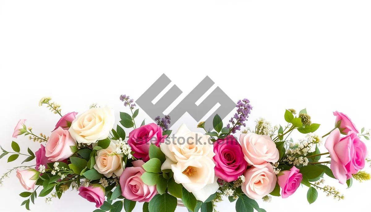 Picture of Floral Wedding Card Design with Pink Roses