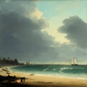 Sunny Summer Seascape on Paradise Island