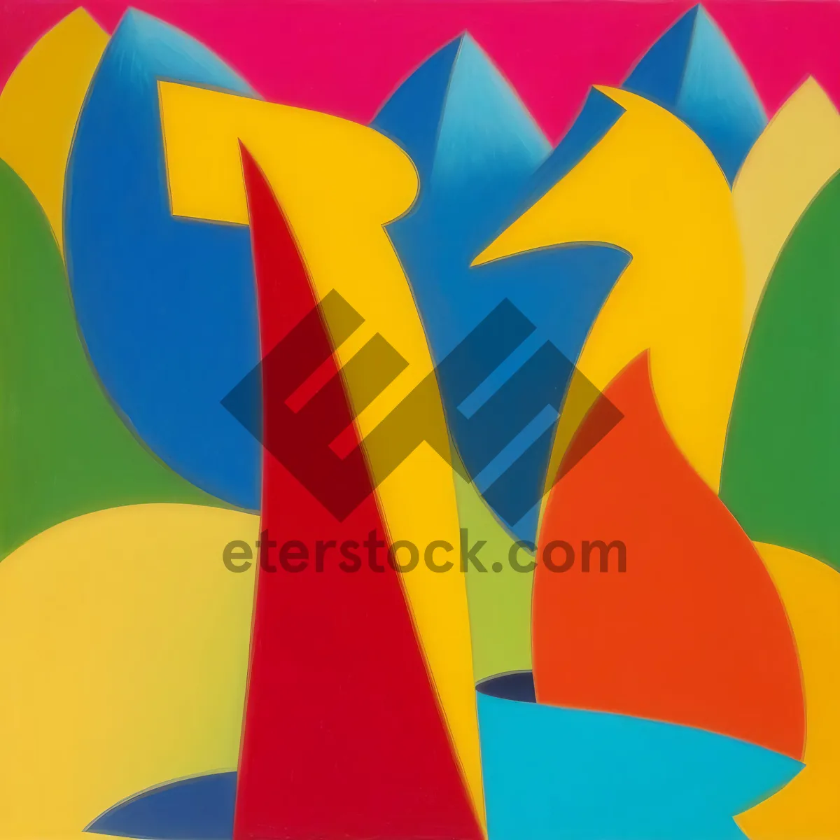 Picture of Patriotic Symbol of National Identity in Artful Flag Design