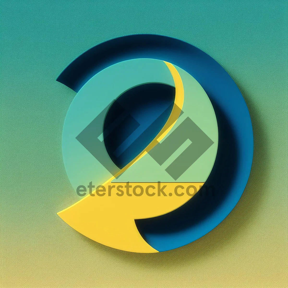 Picture of Modern 3D Round Business Icon Logo